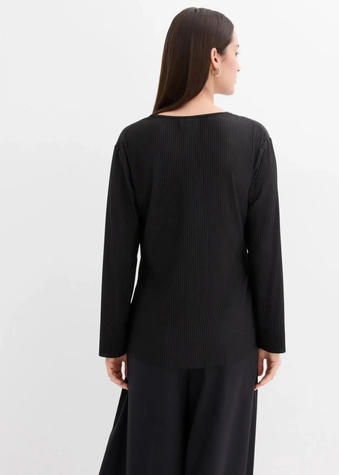 bonprix Shirts & Tops^Plissiertes Shirt schwarz