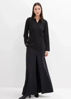 bonprix Shirts & Tops^Plissiertes Shirt schwarz