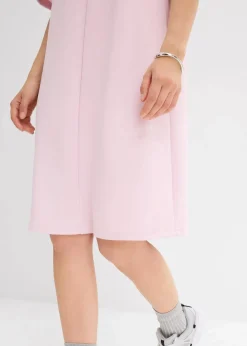 bonprix Bekleidung·Pullover & Strickjacken|Kleider^Polokleid aus softem Scuba puderflieder