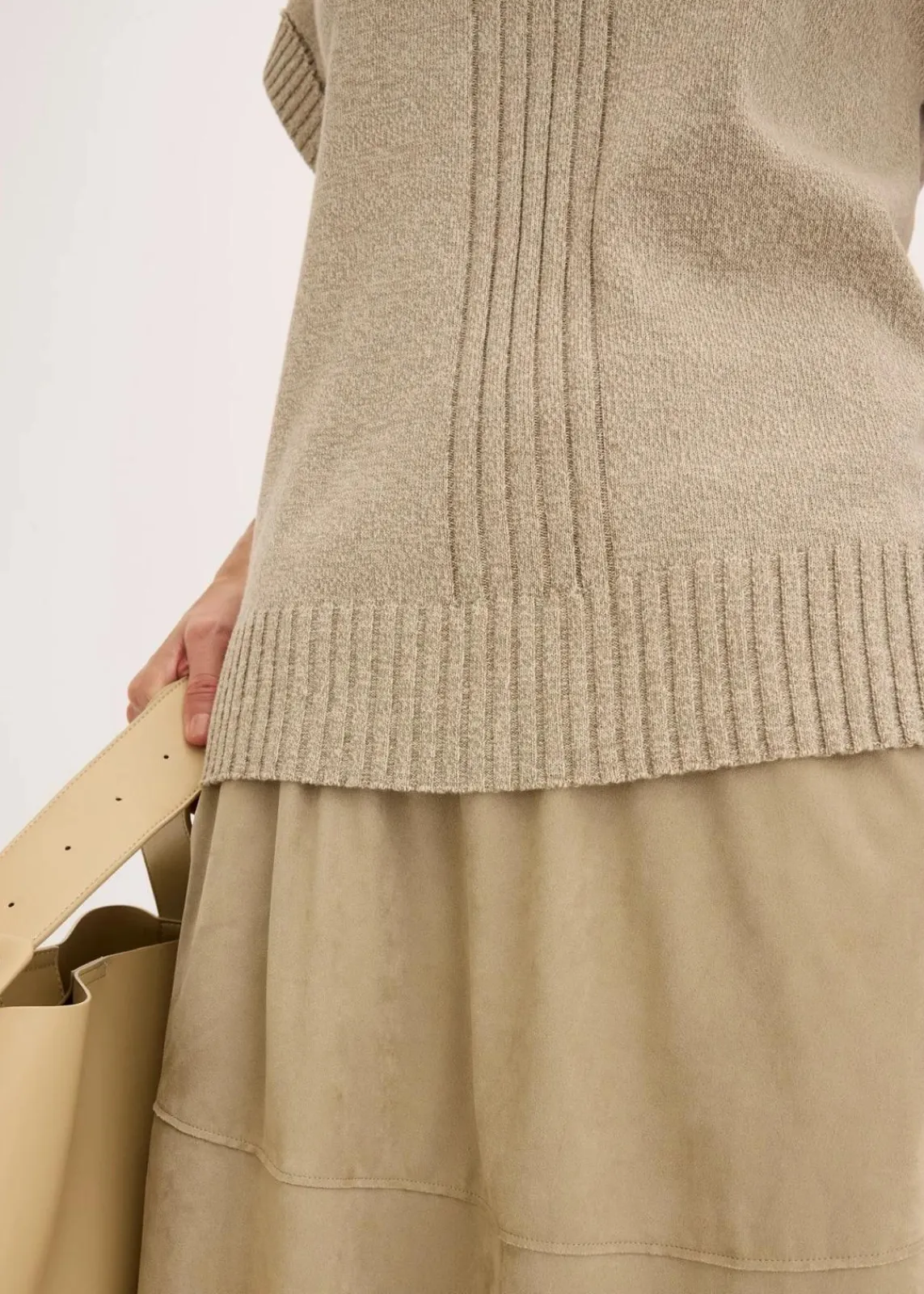 bonprix Pullover & Strickjacken|Strickmode^Polo-Pullover mit Baumwolle helloliv meliert