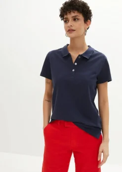 bonprix Shirts & Tops|Nachhaltigere Materialien^Poloshirt dunkelblau