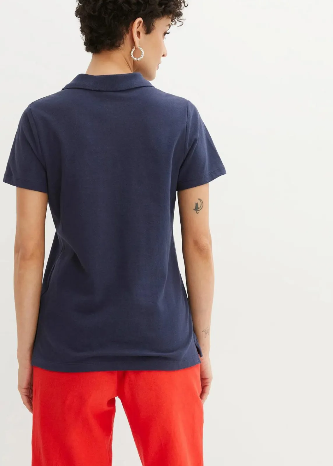 bonprix Shirts & Tops|Nachhaltigere Materialien^Poloshirt dunkelblau