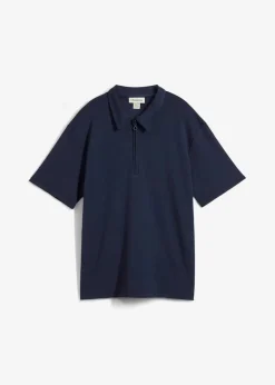 bonprix Shirts & Tops^Poloshirt aus Viskose-Mix dunkelblau