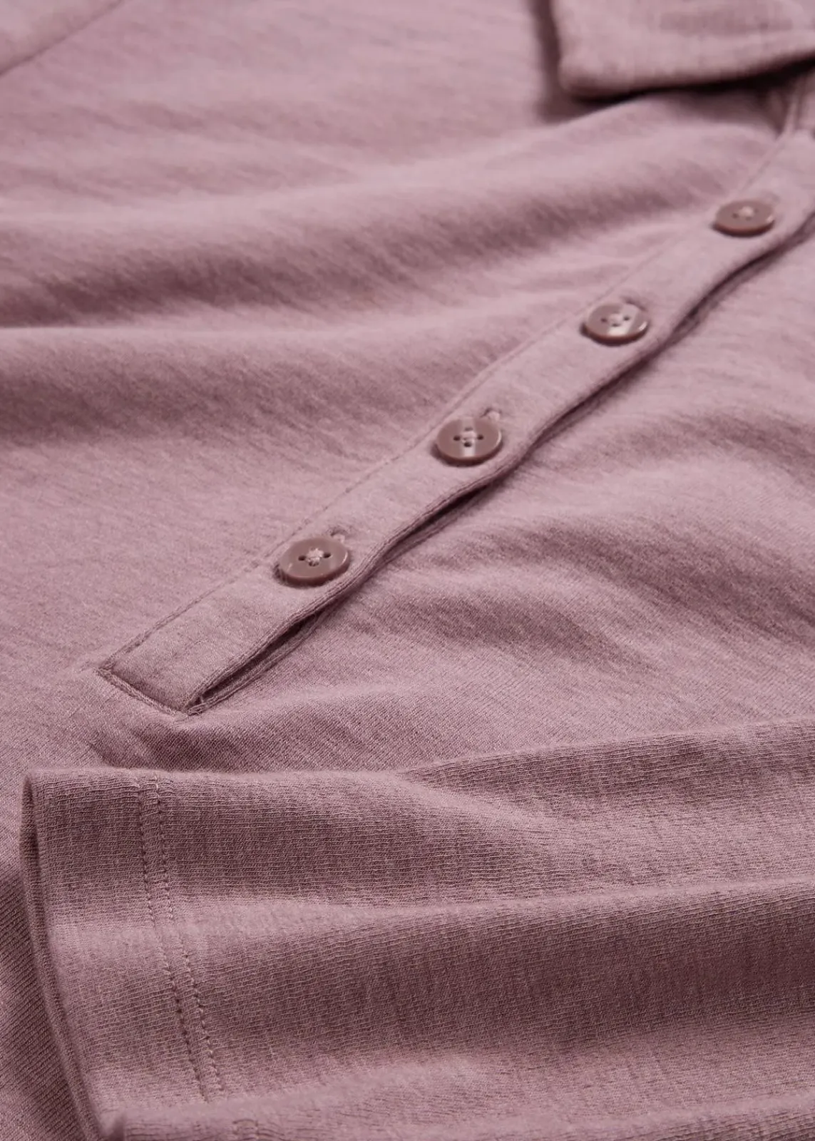 bonprix Shirts & Tops^Poloshirt mit Woll-Anteil matt violett