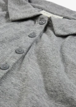 bonprix Shirts & Tops^Poloshirt mit Woll-Anteil grau meliert
