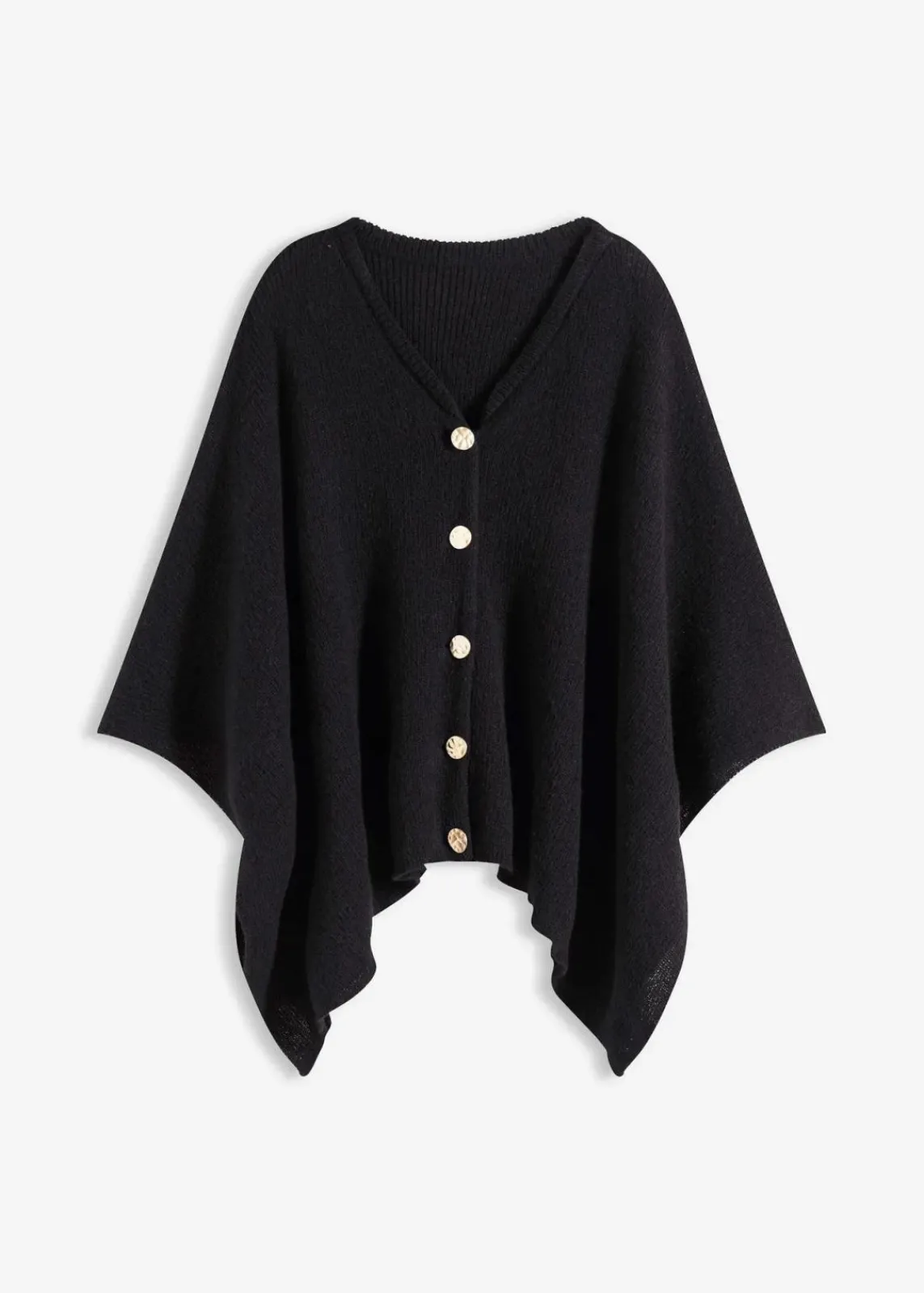 bonprix Ponchos|Schuhe & Accessoires In Spezialgrößen·Tücher & Ponchos^Poncho schwarz