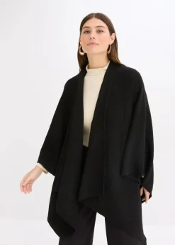bonprix Ponchos|Schuhe & Accessoires In Spezialgrößen·Tücher & Ponchos^Poncho schwarz