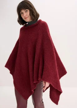 bonprix Ponchos|Schuhe & Accessoires In Spezialgrößen·Tücher & Ponchos^Poncho dunkelbeere