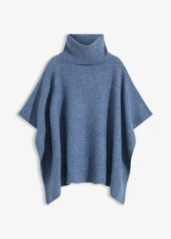 bonprix Ponchos|Schuhe & Accessoires In Spezialgrößen·Tücher & Ponchos^Poncho wellenblau