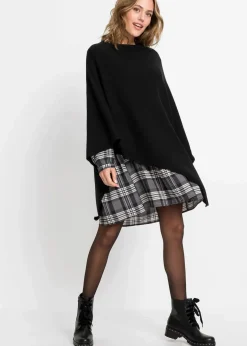 bonprix Ponchos|Schuhe & Accessoires In Spezialgrößen·Tücher & Ponchos^Poncho schwarz