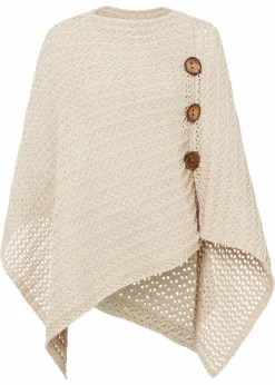 bonprix Ponchos|Schuhe & Accessoires In Spezialgrößen·Tücher & Ponchos^Poncho kieselbeige