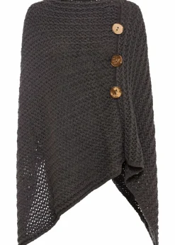 bonprix Ponchos|Schuhe & Accessoires In Spezialgrößen·Tücher & Ponchos^Poncho dunkelgrau