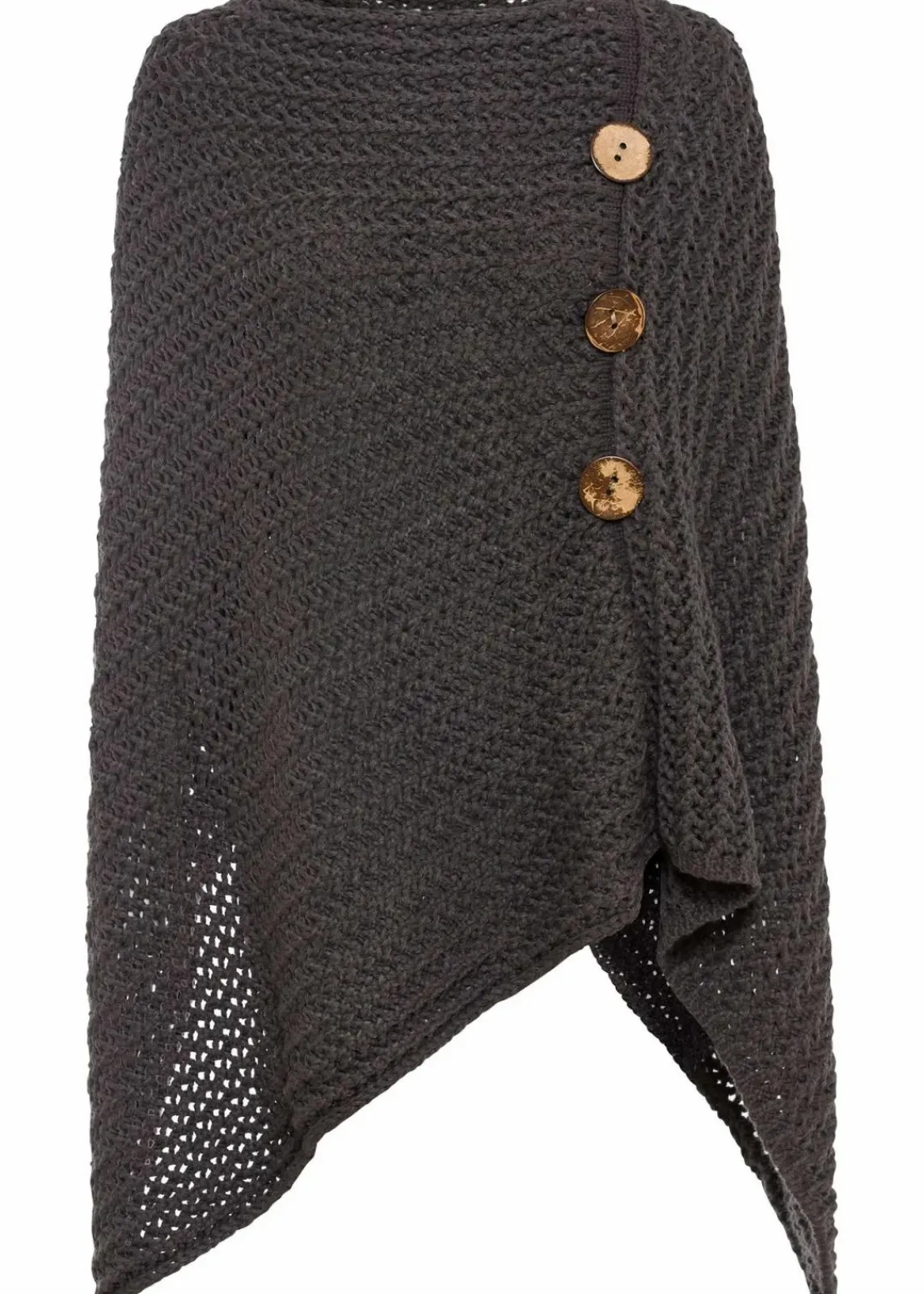 bonprix Ponchos|Schuhe & Accessoires In Spezialgrößen·Tücher & Ponchos^Poncho dunkelgrau