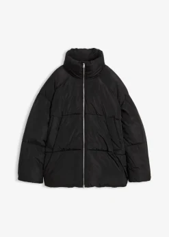 bonprix Bekleidung·Hosen|Nachhaltigere Materialien^Puffer-Jacket schwarz