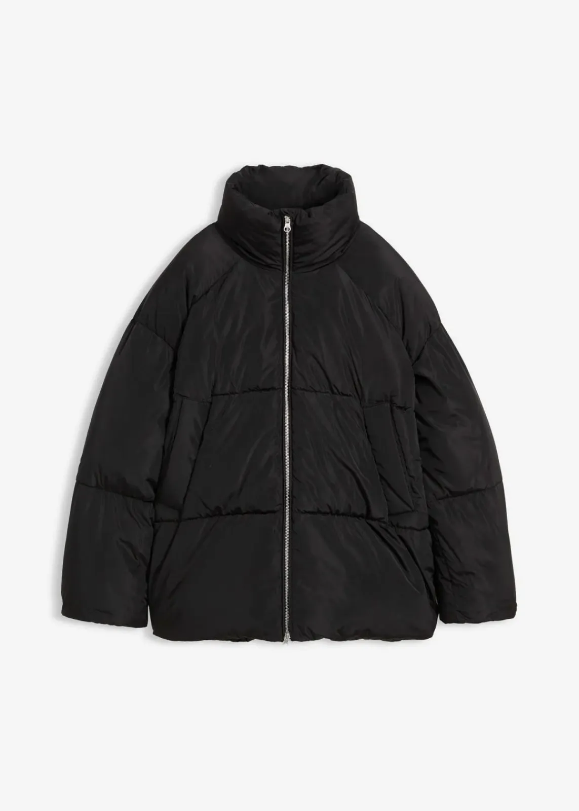bonprix Bekleidung·Hosen|Nachhaltigere Materialien^Puffer-Jacket schwarz