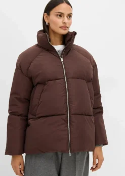 bonprix Jacken & Mäntel|Nachhaltigere Materialien^Puffer-Jacket dunkelbraun
