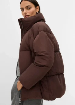bonprix Jacken & Mäntel|Nachhaltigere Materialien^Puffer-Jacket dunkelbraun