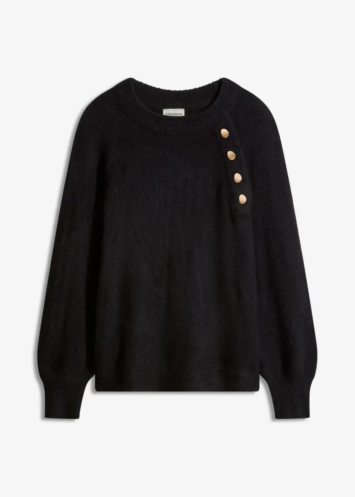 bonprix Strickmode|Pullover & Strickjacken^Pullover schwarz