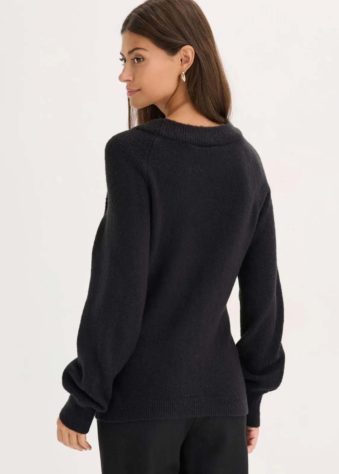 bonprix Strickmode|Pullover & Strickjacken^Pullover schwarz