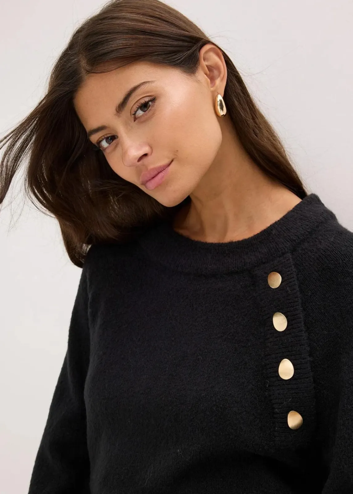 bonprix Strickmode|Pullover & Strickjacken^Pullover schwarz