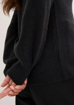 bonprix Strickmode|Pullover & Strickjacken^Pullover schwarz