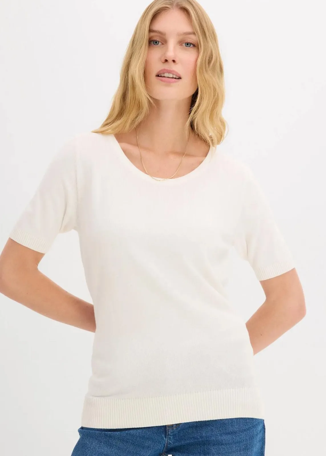 bonprix Bekleidung·Umstandsmode|Pullover & Strickjacken^Pullover wollweiß