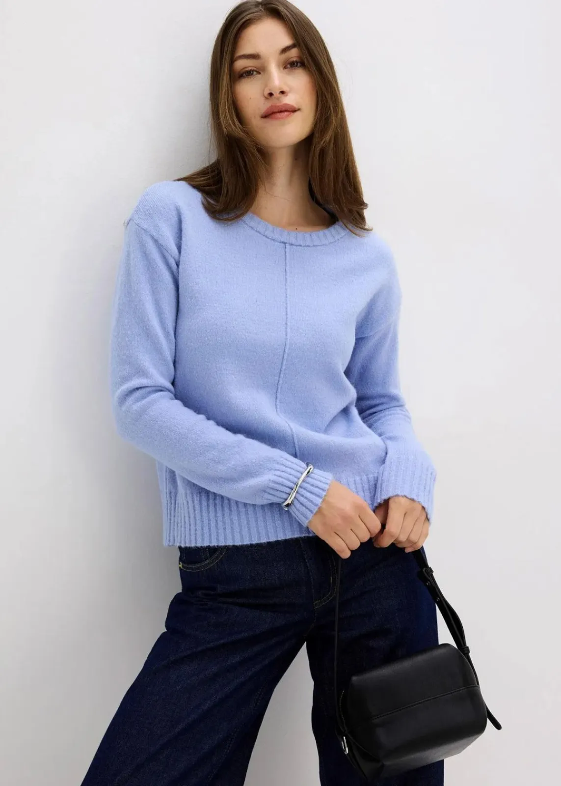 bonprix Bekleidung·Umstandsmode|Pullover & Strickjacken^Pullover perlblau