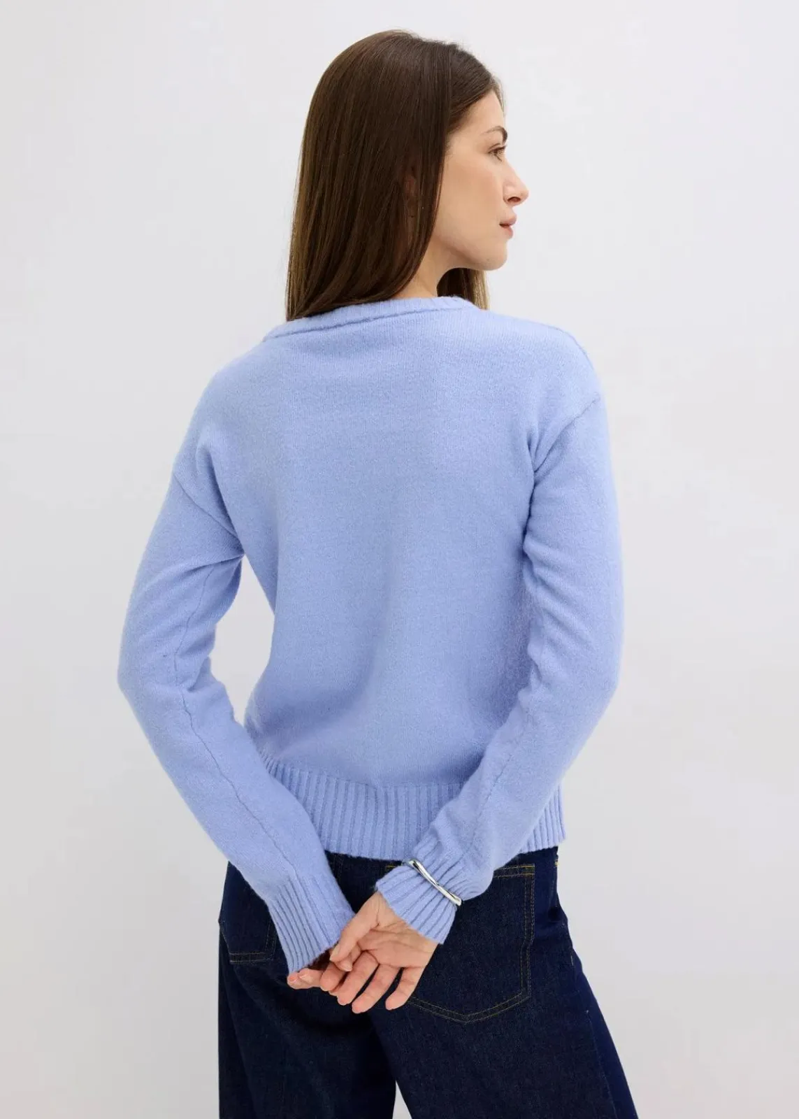 bonprix Bekleidung·Umstandsmode|Pullover & Strickjacken^Pullover perlblau