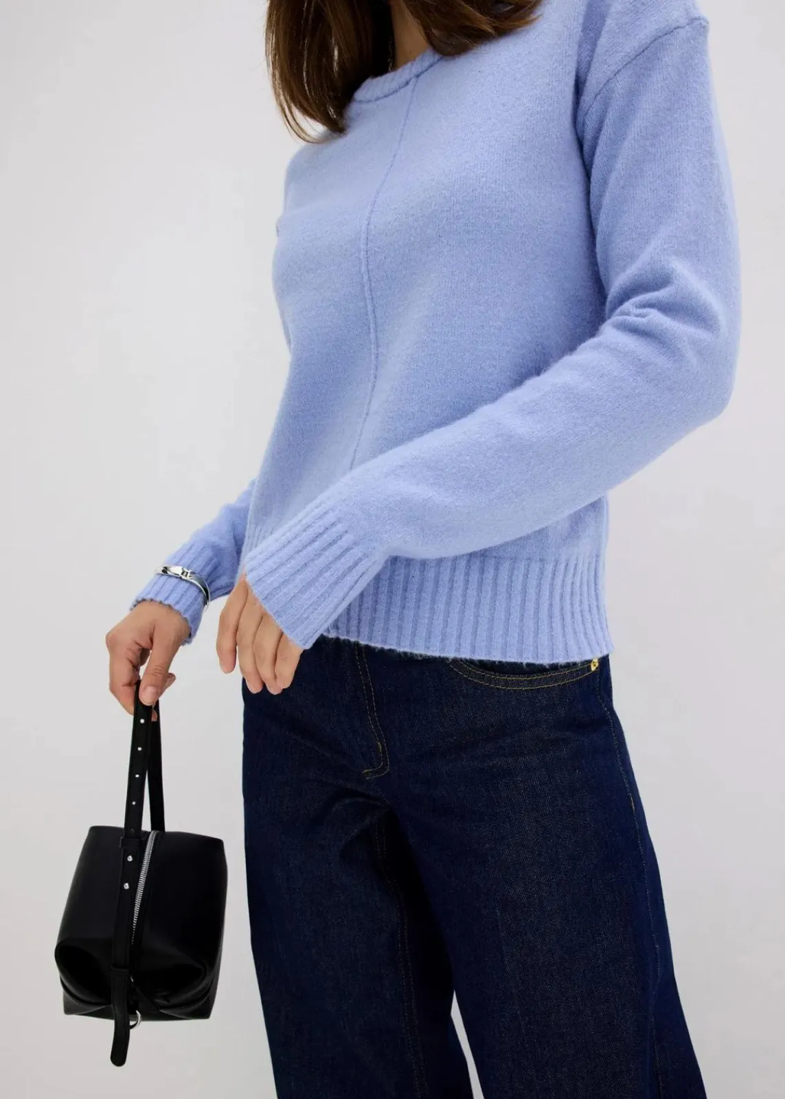 bonprix Bekleidung·Umstandsmode|Pullover & Strickjacken^Pullover perlblau