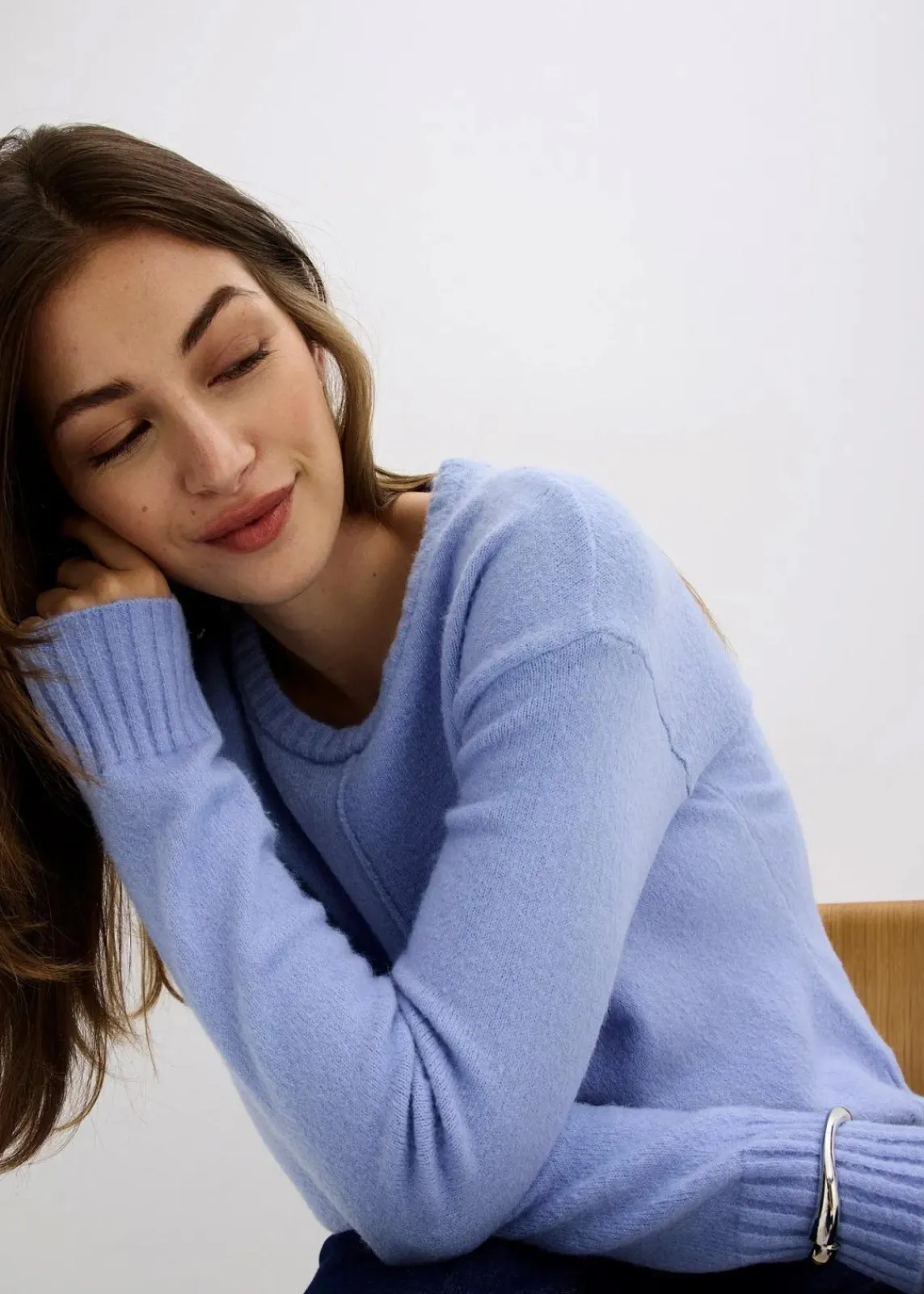 bonprix Bekleidung·Umstandsmode|Pullover & Strickjacken^Pullover perlblau