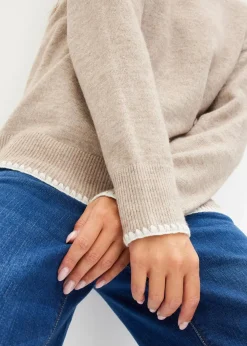 bonprix Bekleidung·Umstandsmode|Bekleidung·Jeans^Pullover sand