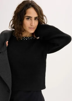 bonprix Bekleidung·Umstandsmode|Strickmode^Pullover schwarz