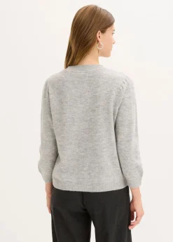 bonprix Bekleidung·Umstandsmode|Bekleidung·Jeans^Pullover hellgrau meliert