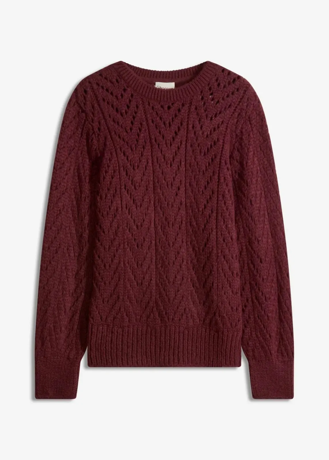 bonprix Bekleidung·Umstandsmode|Strickmode^Pullover weinrot