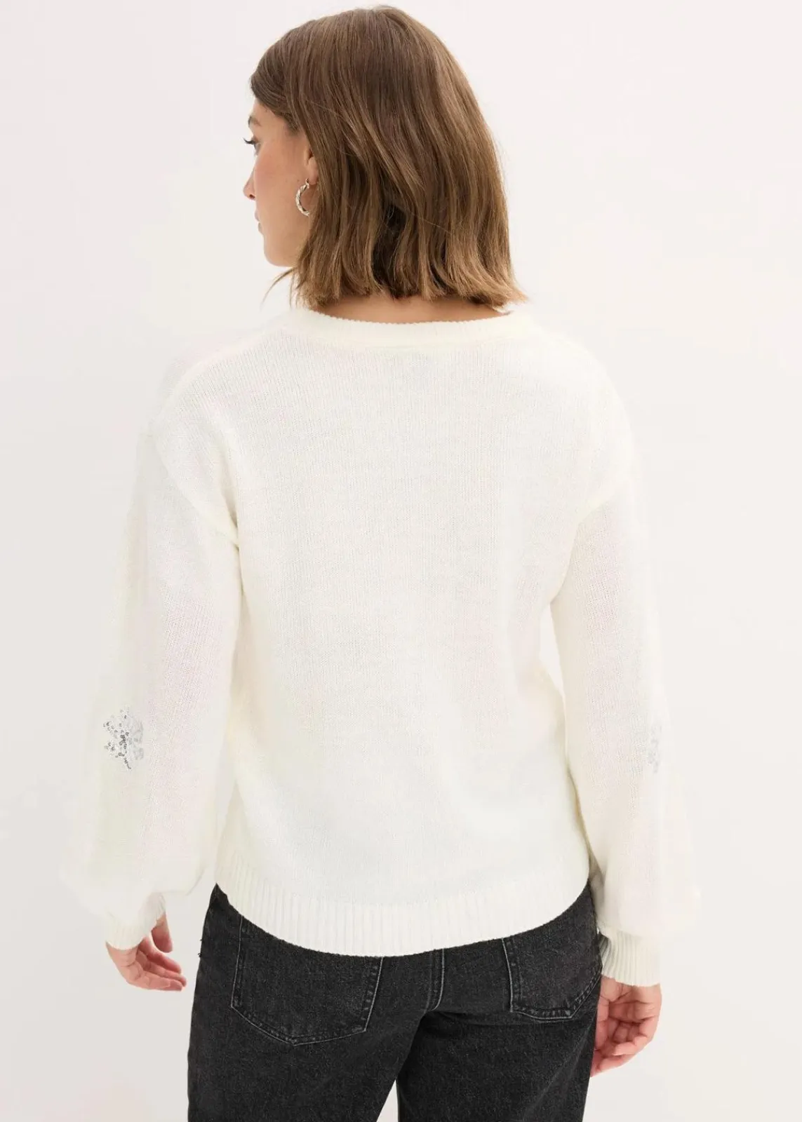 bonprix Strickmode|Pullover & Strickjacken^Pullover wollweiß