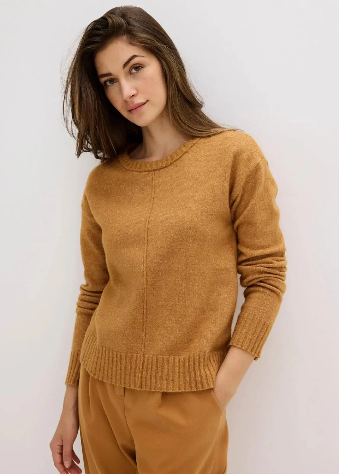 bonprix Pullover & Strickjacken|Bekleidung·Jeans^Pullover haselnuss