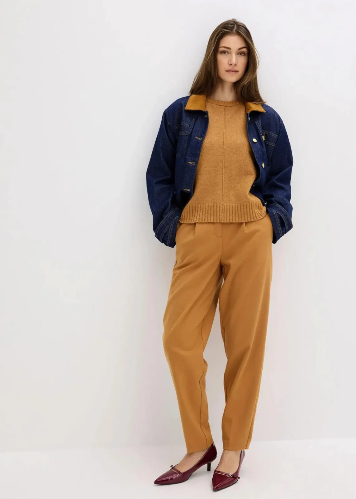 bonprix Pullover & Strickjacken|Bekleidung·Jeans^Pullover haselnuss