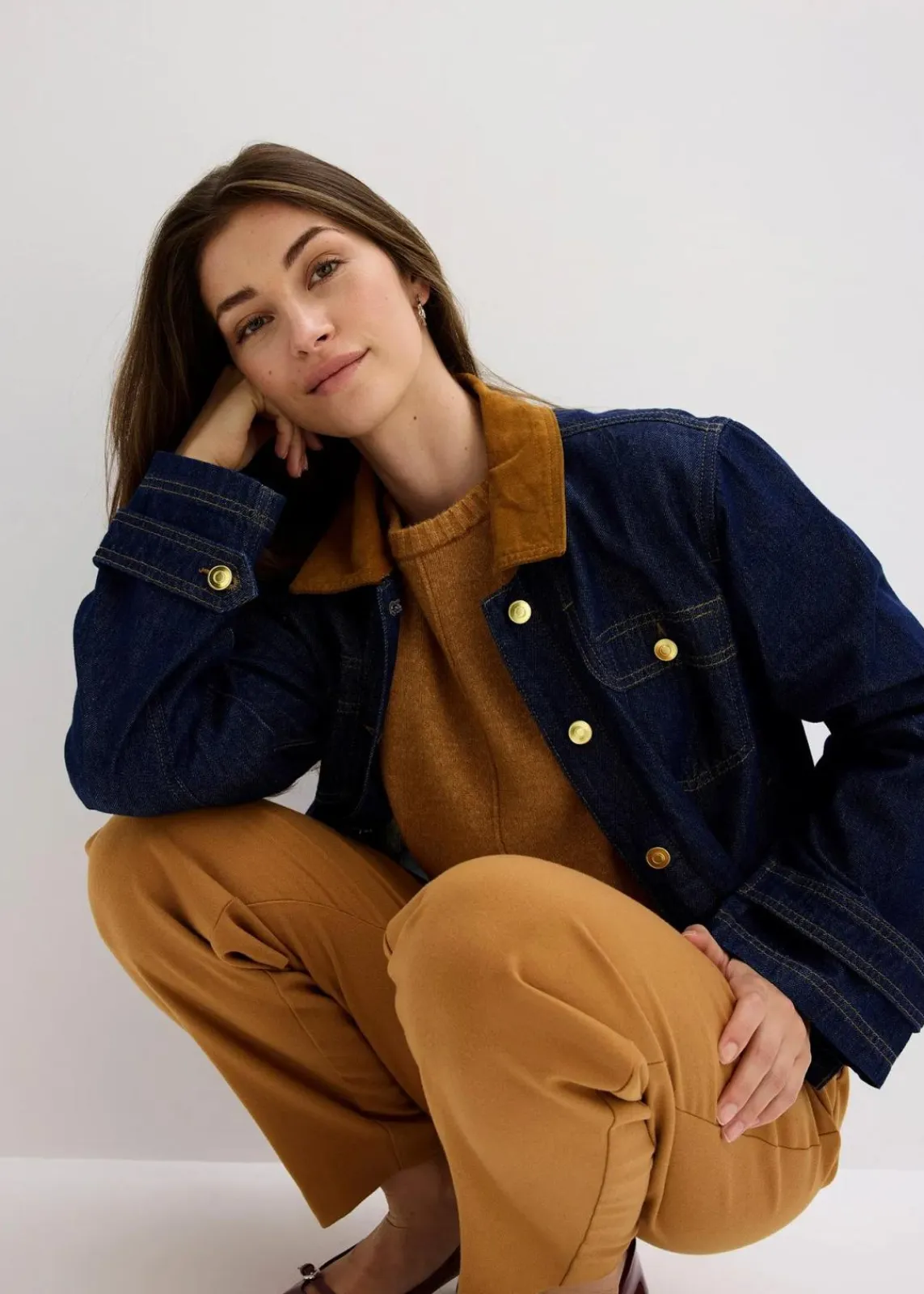 bonprix Pullover & Strickjacken|Bekleidung·Jeans^Pullover haselnuss