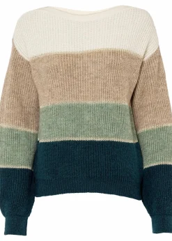 bonprix Bekleidung·Umstandsmode|Bekleidung·Jeans^Pullover creme/sand/mint/petrol gestreift