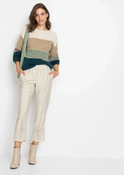 bonprix Bekleidung·Umstandsmode|Bekleidung·Jeans^Pullover creme/sand/mint/petrol gestreift