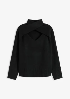 bonprix Pullover & Strickjacken|Strickmode^Pullover schwarz