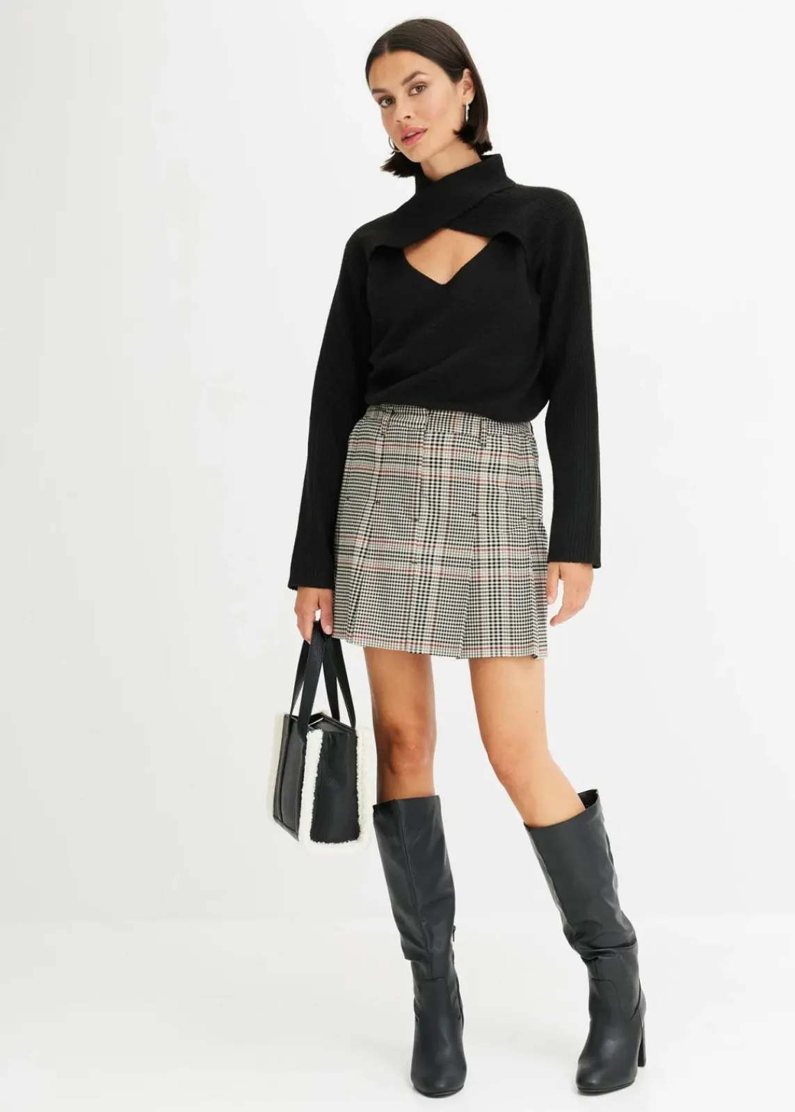 bonprix Pullover & Strickjacken|Strickmode^Pullover schwarz