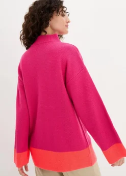 bonprix Bekleidung·Umstandsmode|Strickmode^Pullover pinklady/neonorange