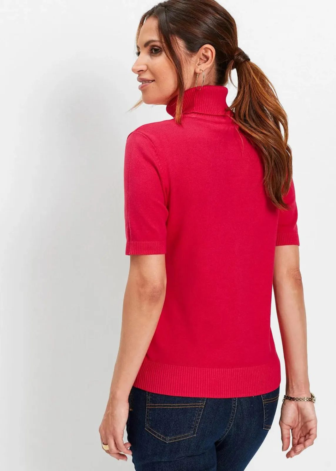 bonprix Pullover & Strickjacken|Basics^Pullover granatrot