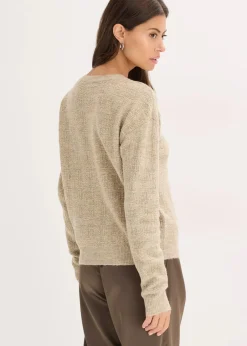 bonprix Bekleidung·Umstandsmode|Bekleidung·Jeans^Pullover beige/gold meliert
