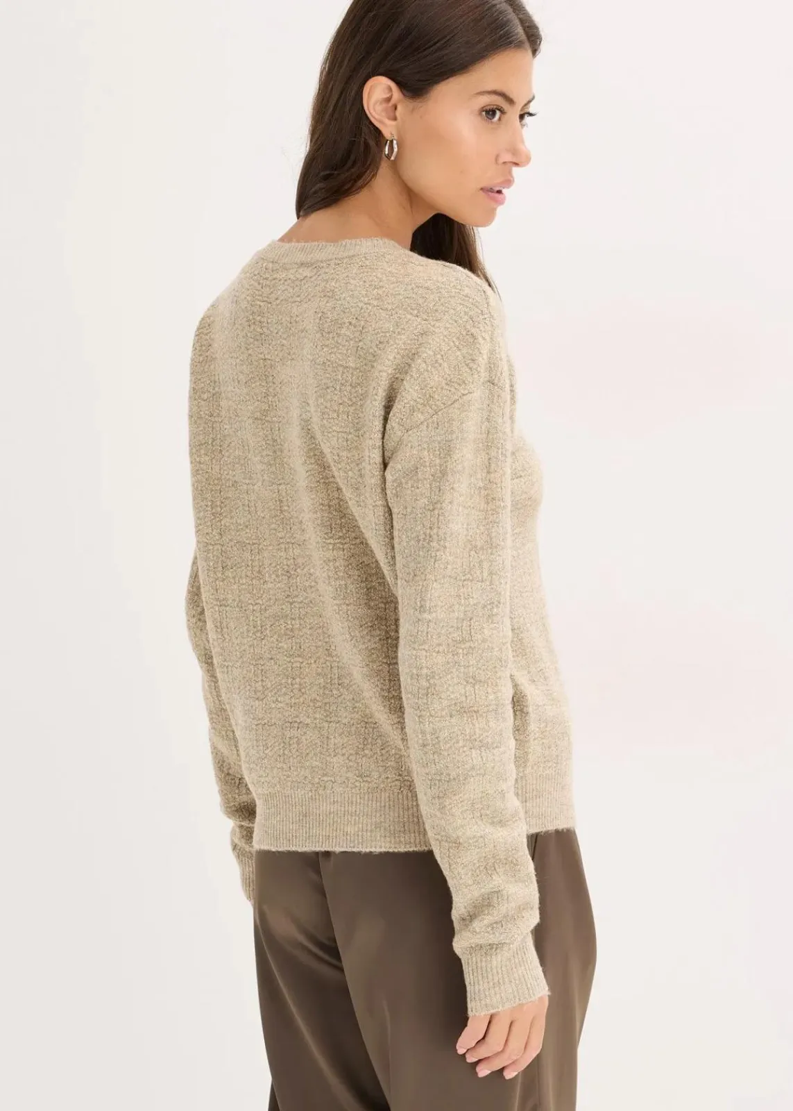 bonprix Bekleidung·Umstandsmode|Bekleidung·Jeans^Pullover beige/gold meliert