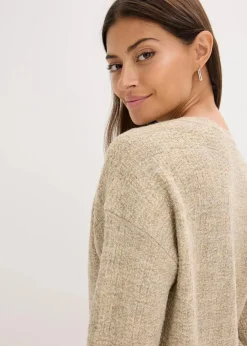 bonprix Bekleidung·Umstandsmode|Bekleidung·Jeans^Pullover beige/gold meliert