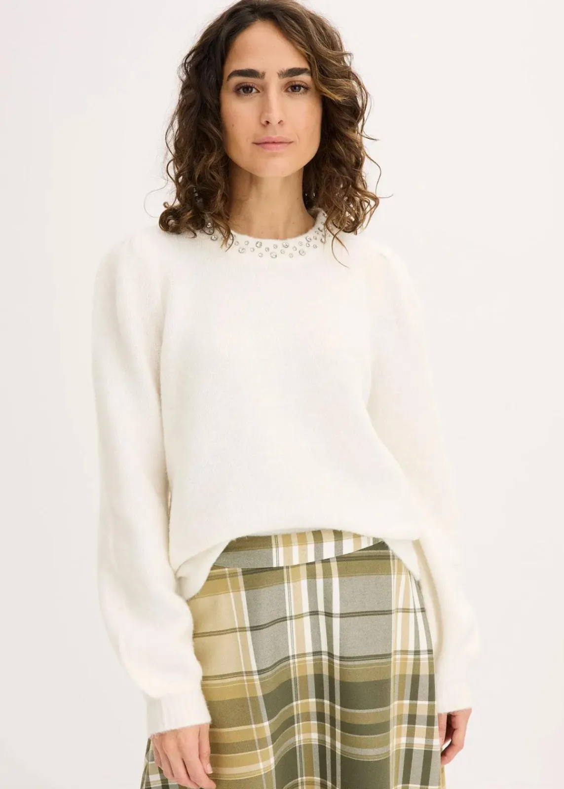 bonprix Bekleidung·Umstandsmode|Strickmode^Pullover wollweiß