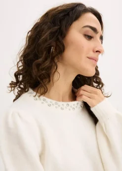 bonprix Bekleidung·Umstandsmode|Strickmode^Pullover wollweiß