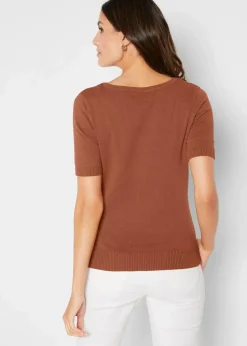 bonprix Pullover & Strickjacken|Basics^Pullover kastanienbraun